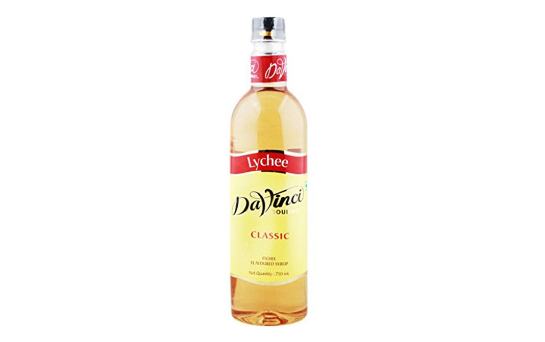 Davinci Classic Lychee Flavoured Syrup  Bottle  750 millilitre